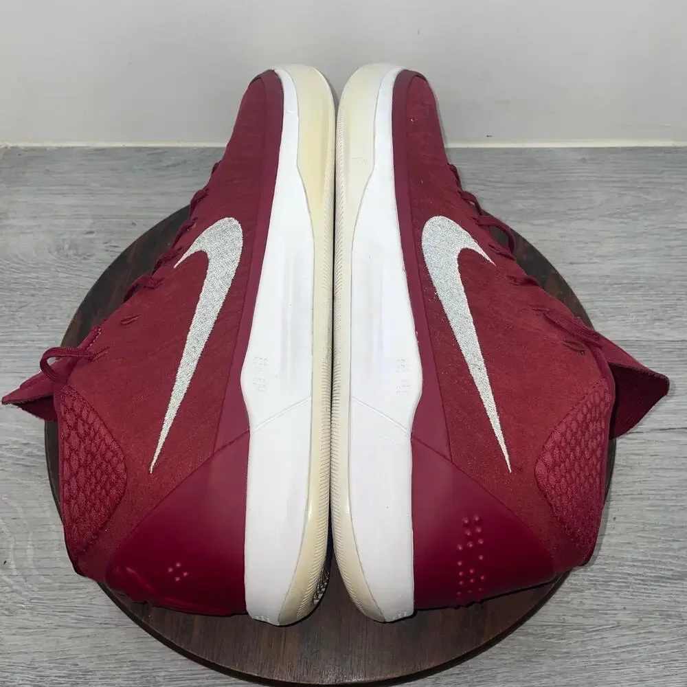 Nike Kobe Bryant AD Dark Red White Basketball Shoes Sneakers 942521-602 Size 15